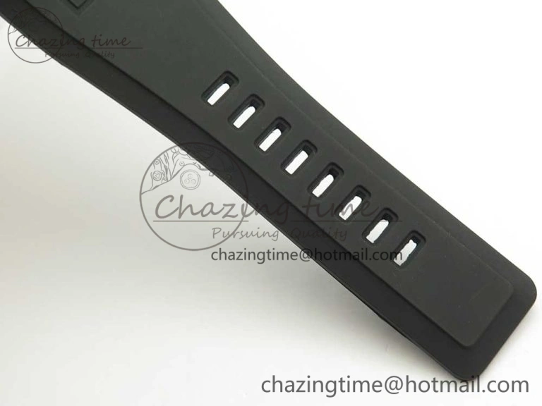 Elegant BR 03-94 Chrono SS Black Dial White Markers on Black Rubber Strap A7750 (Free Nylon Strap) 4872