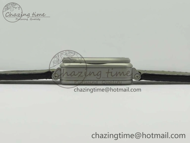 BR 03-94 Horolum Chrono Satin-polished Steel Gray Dial on Gray Leather Strap A7750 (Free Nylon Strap) Efficient 5177