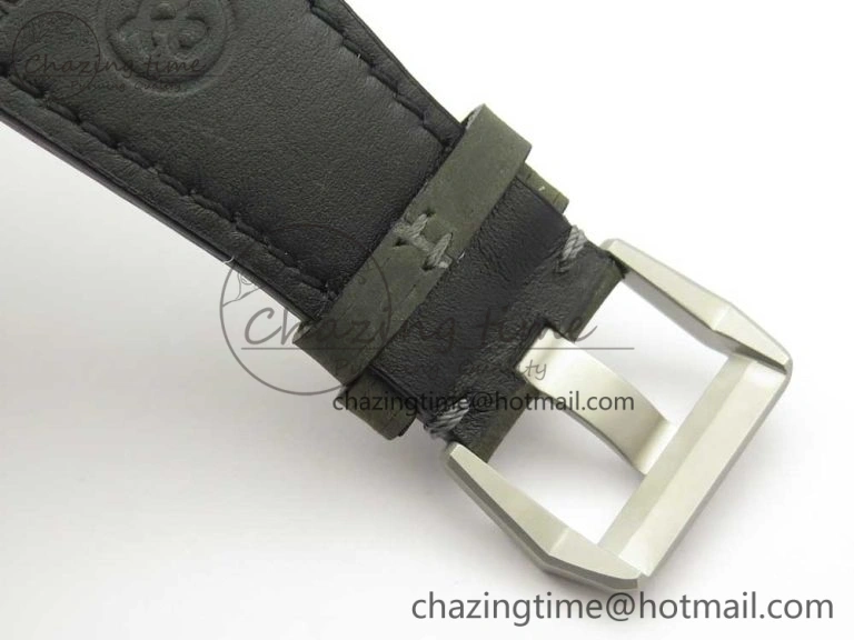 BR 03-94 Horolum Chrono Satin-polished Steel Gray Dial on Gray Leather Strap A7750 (Free Nylon Strap) Efficient 5177