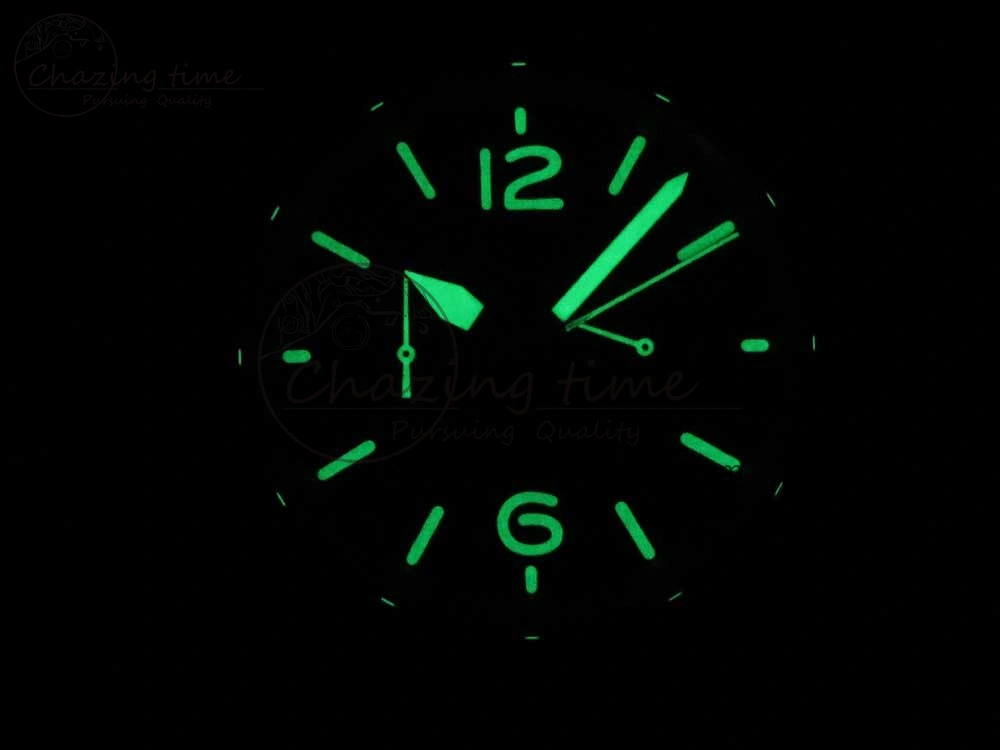 BR 03-94 Horolum Chrono Satin-polished Steel Gray Dial on Gray Leather Strap A7750 (Free Nylon Strap) Efficient 5177