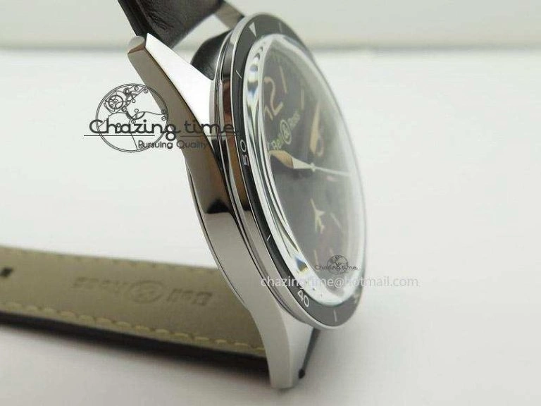 BR 123 Falcon Best Edition On Dark Brown Leather Strap Miyota Breathable 5251