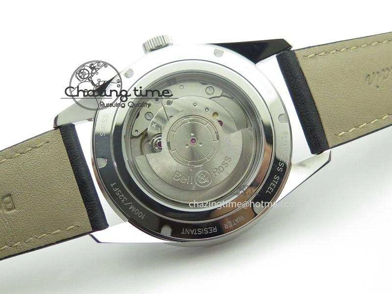 BR 123 Sport Heritage Best Edition On Black Leather Strap Miyota Flexible 5250