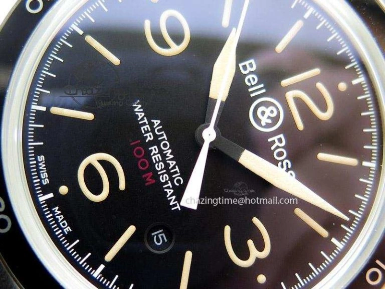 BR 123 Sport Heritage Best Edition On Black Leather Strap Miyota Flexible 5250