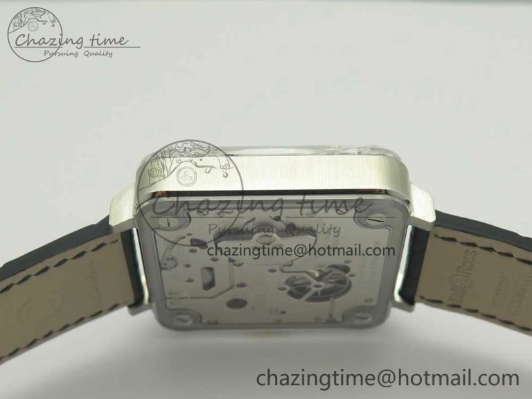SmoothTexture BR-X2 Sapphire Tourbillon BBR Best Edition Steel Dial on Gray Leather Strap 5184