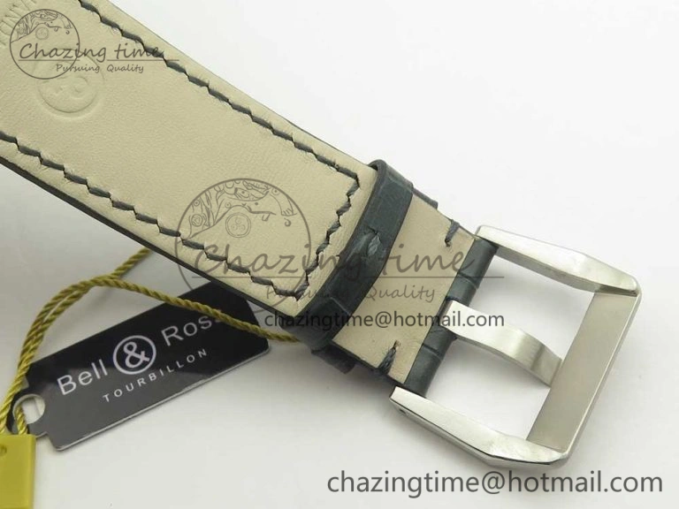 SmoothTexture BR-X2 Sapphire Tourbillon BBR Best Edition Steel Dial on Gray Leather Strap 5184
