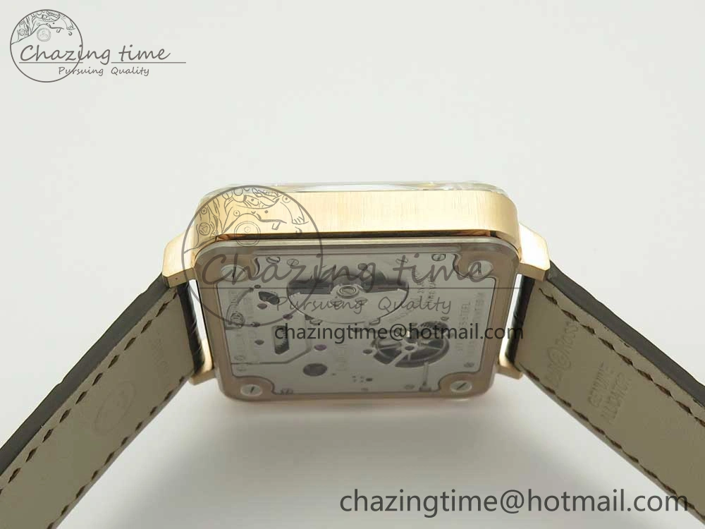 BR-X2 Sapphire Tourbillon RG BBR Best Edition Steel Dial on Brown Leather Strap V Comfortable 5180