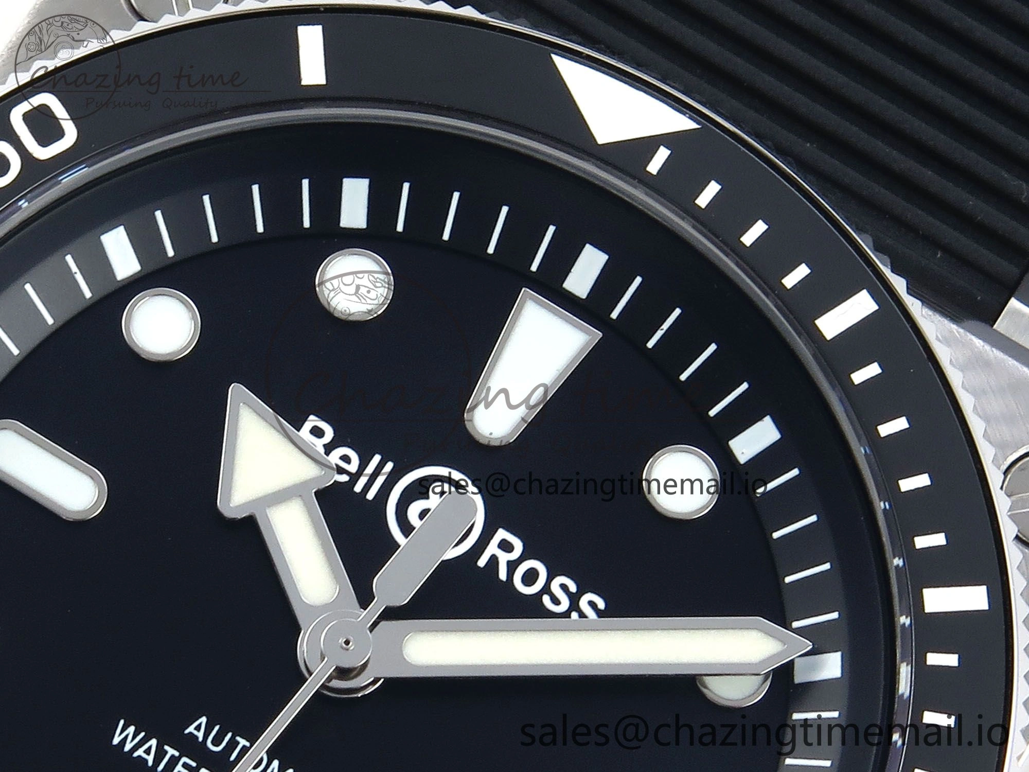 BR03-92 Diver BRF 1:1 Best Edition Black Dial on Black Rubber Strap A Supportive 5163