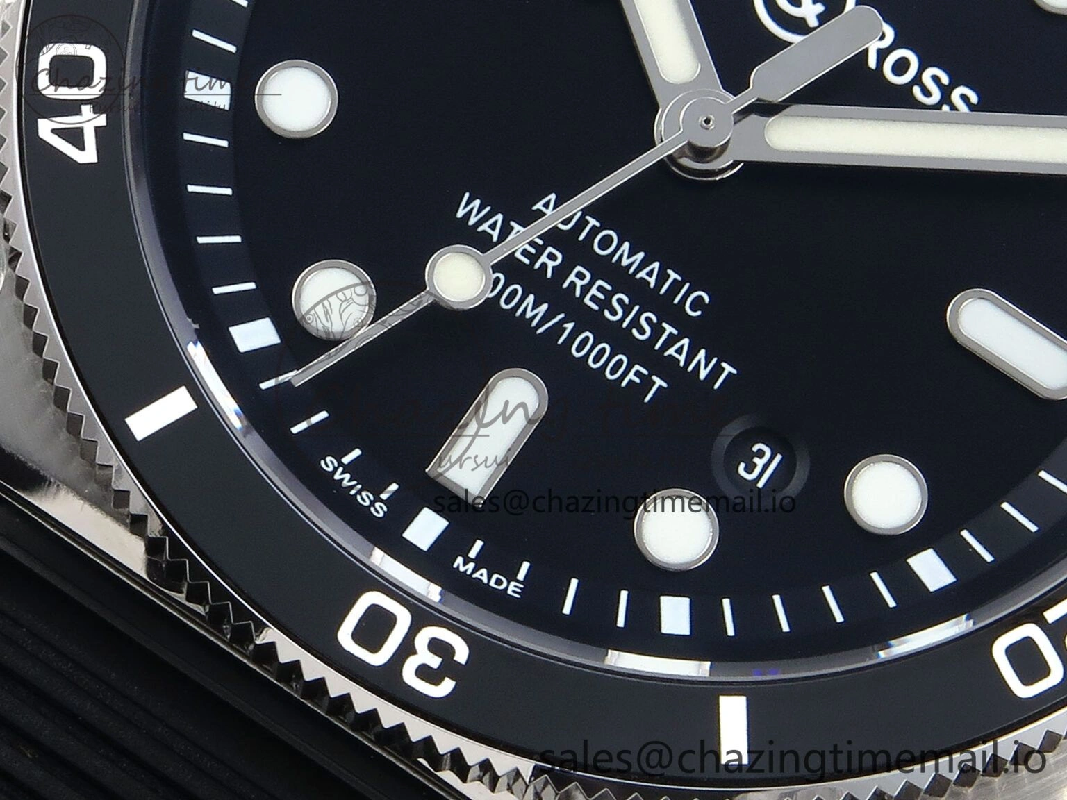 BR03-92 Diver BRF 1:1 Best Edition Black Dial on Black Rubber Strap A Supportive 5163