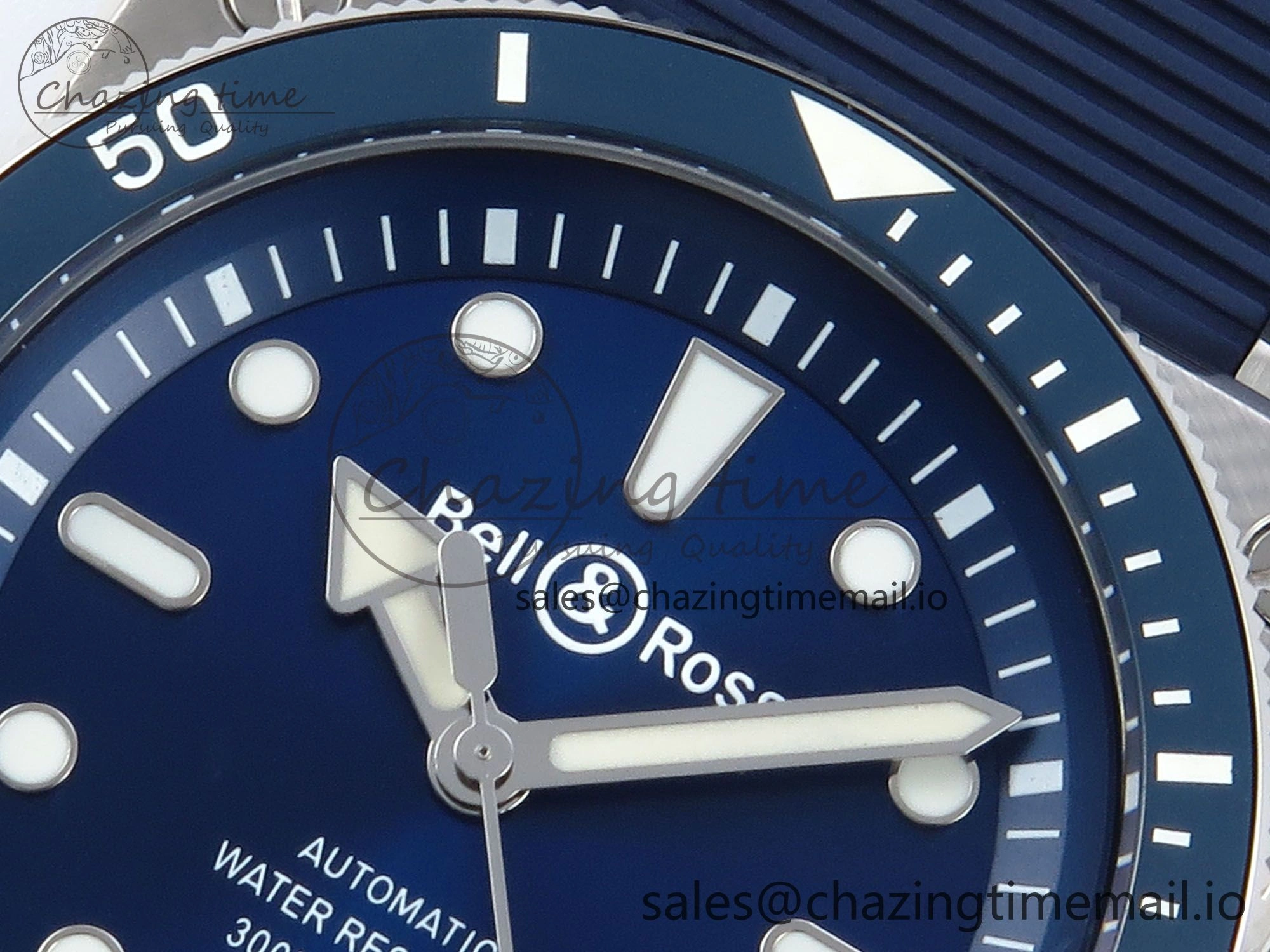 FashionForward BR03-92 Diver BRF 1:1 Best Edition Blue Dial on Blue Rubber Strap A 5162