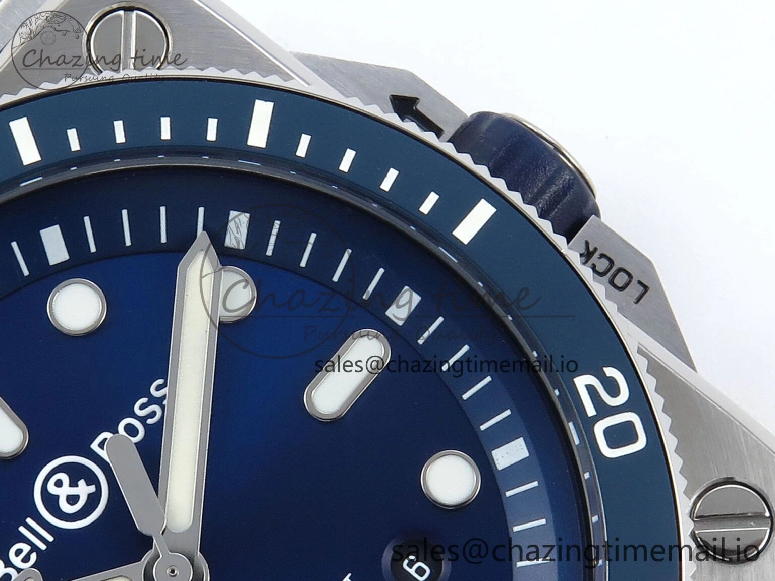 FashionForward BR03-92 Diver BRF 1:1 Best Edition Blue Dial on Blue Rubber Strap A 5162
