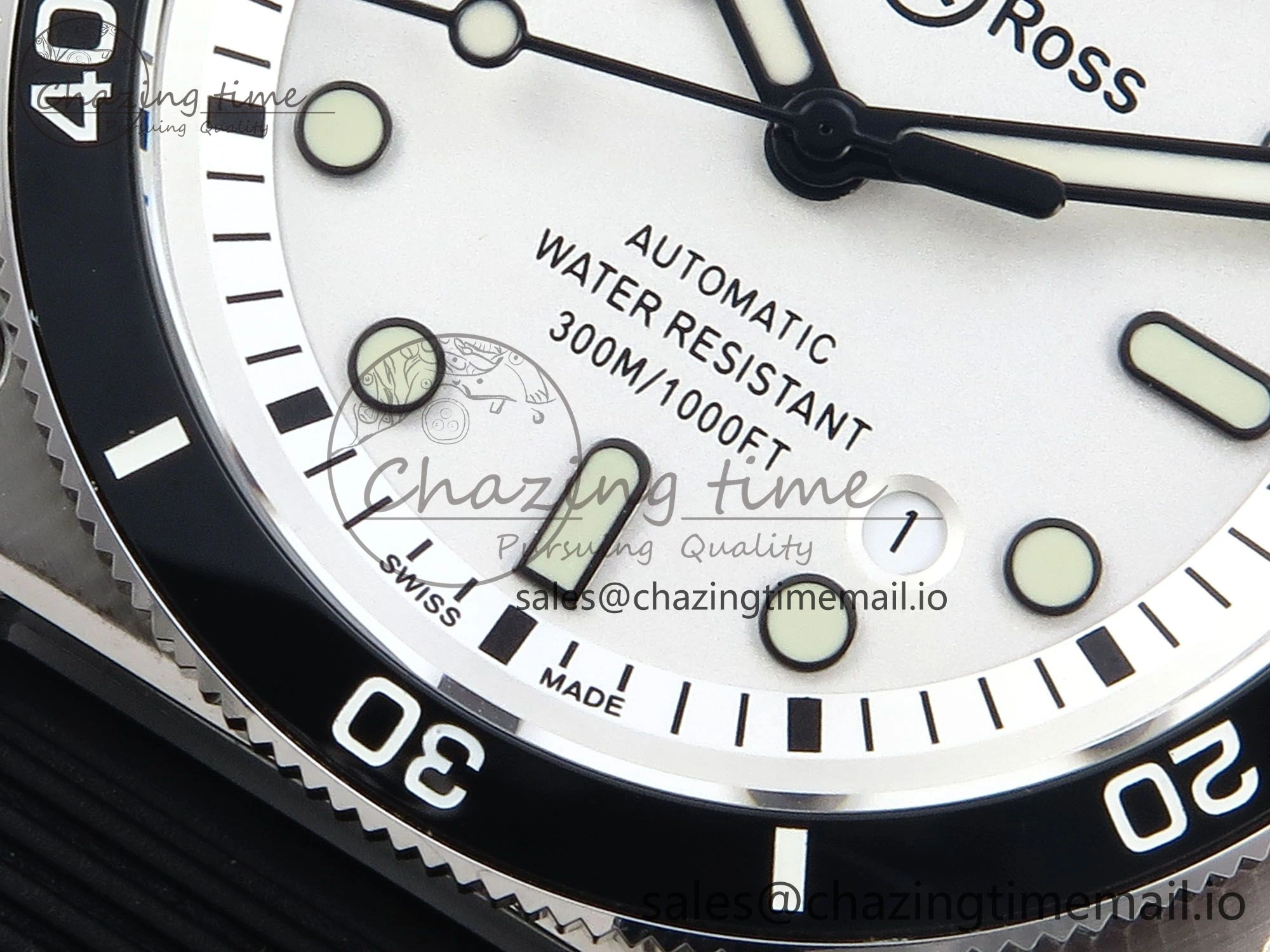 Minimalist BR03-92 Diver BRF 1:1 Best Edition White Dial on Black Rubber Strap A 5164