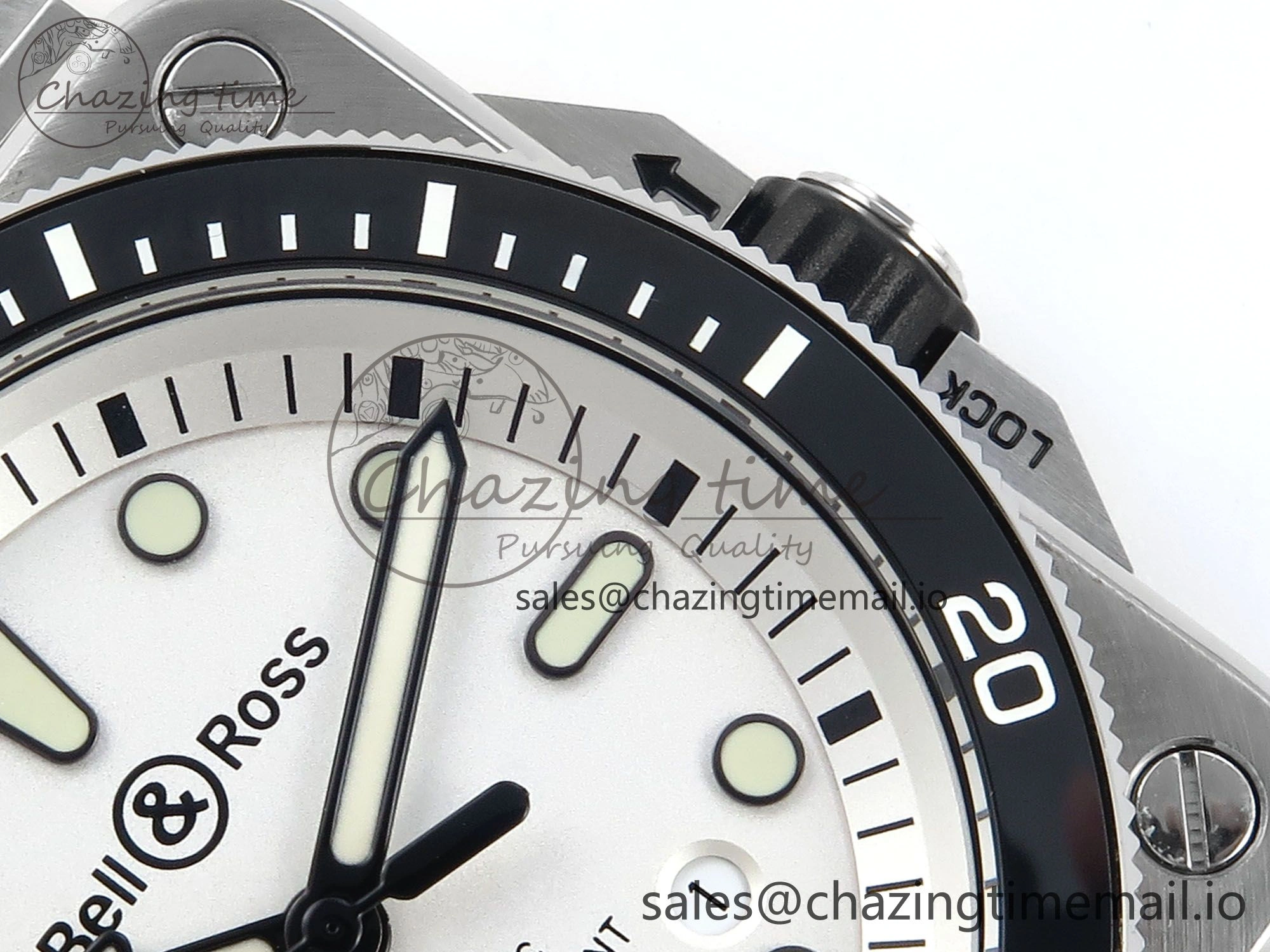 Minimalist BR03-92 Diver BRF 1:1 Best Edition White Dial on Black Rubber Strap A 5164