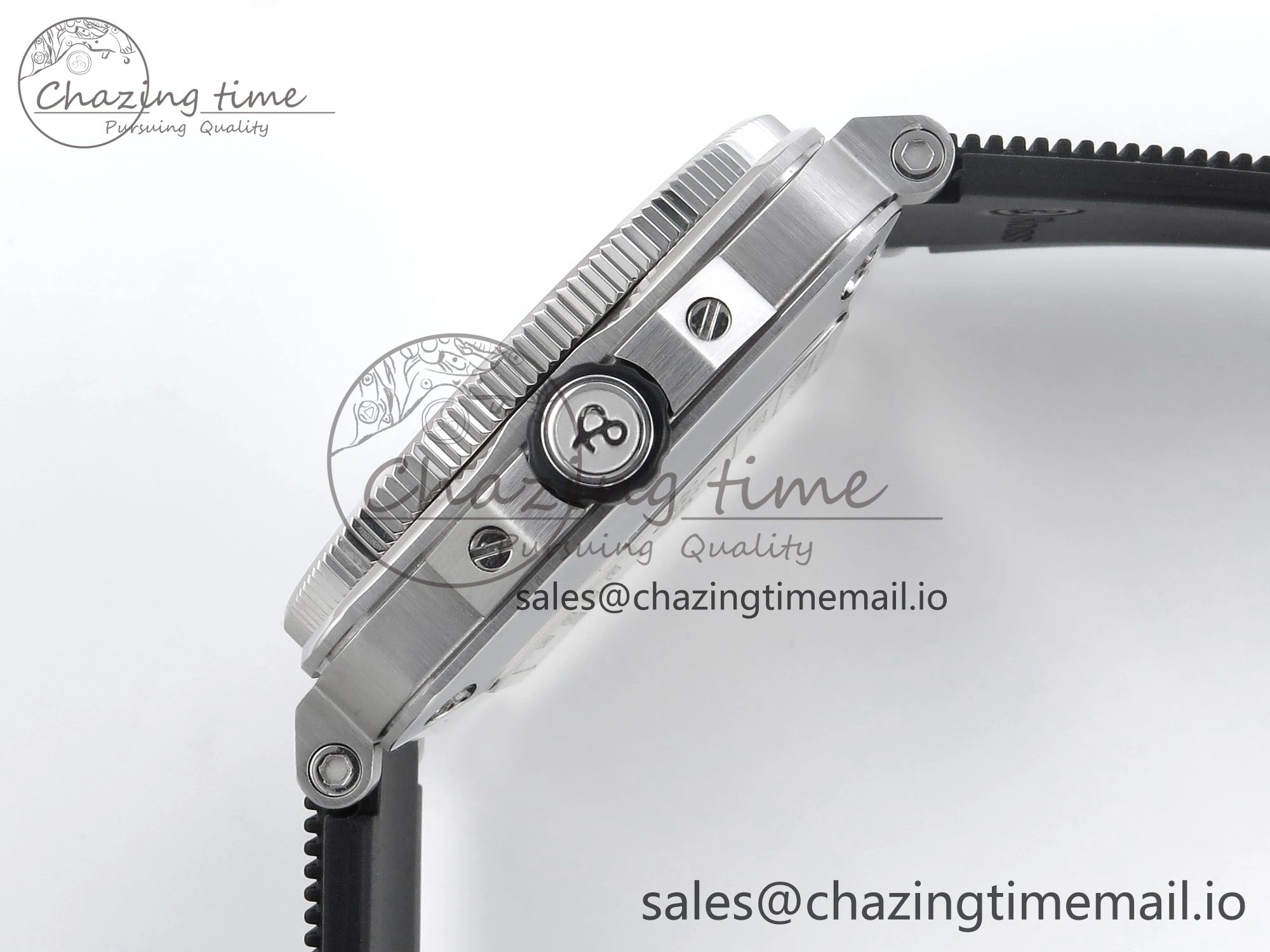 Minimalist BR03-92 Diver BRF 1:1 Best Edition White Dial on Black Rubber Strap A 5164