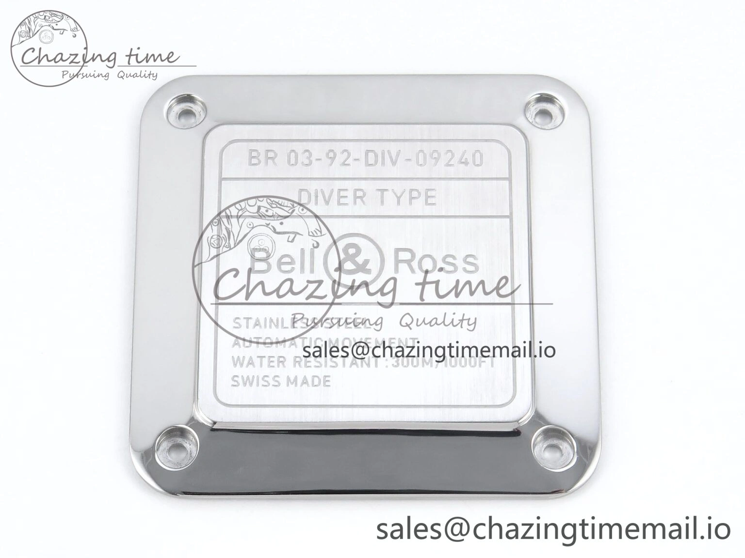 Minimalist BR03-92 Diver BRF 1:1 Best Edition White Dial on Black Rubber Strap A 5164