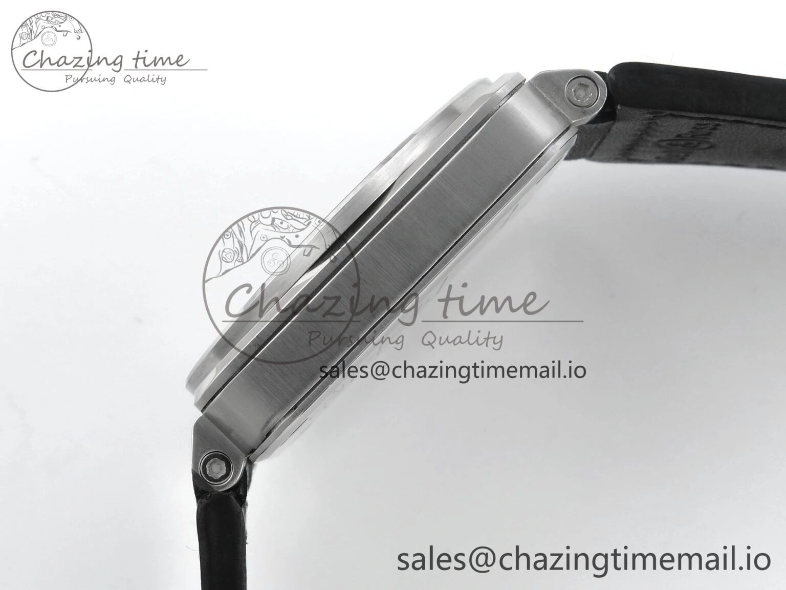 Supportive BR03-93 GMT BRF 1:1 Best Edition Black Dial on Black Leather Strap A 5158