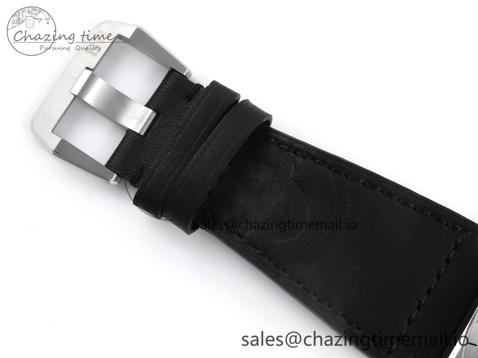Supportive BR03-93 GMT BRF 1:1 Best Edition Black Dial on Black Leather Strap A 5158