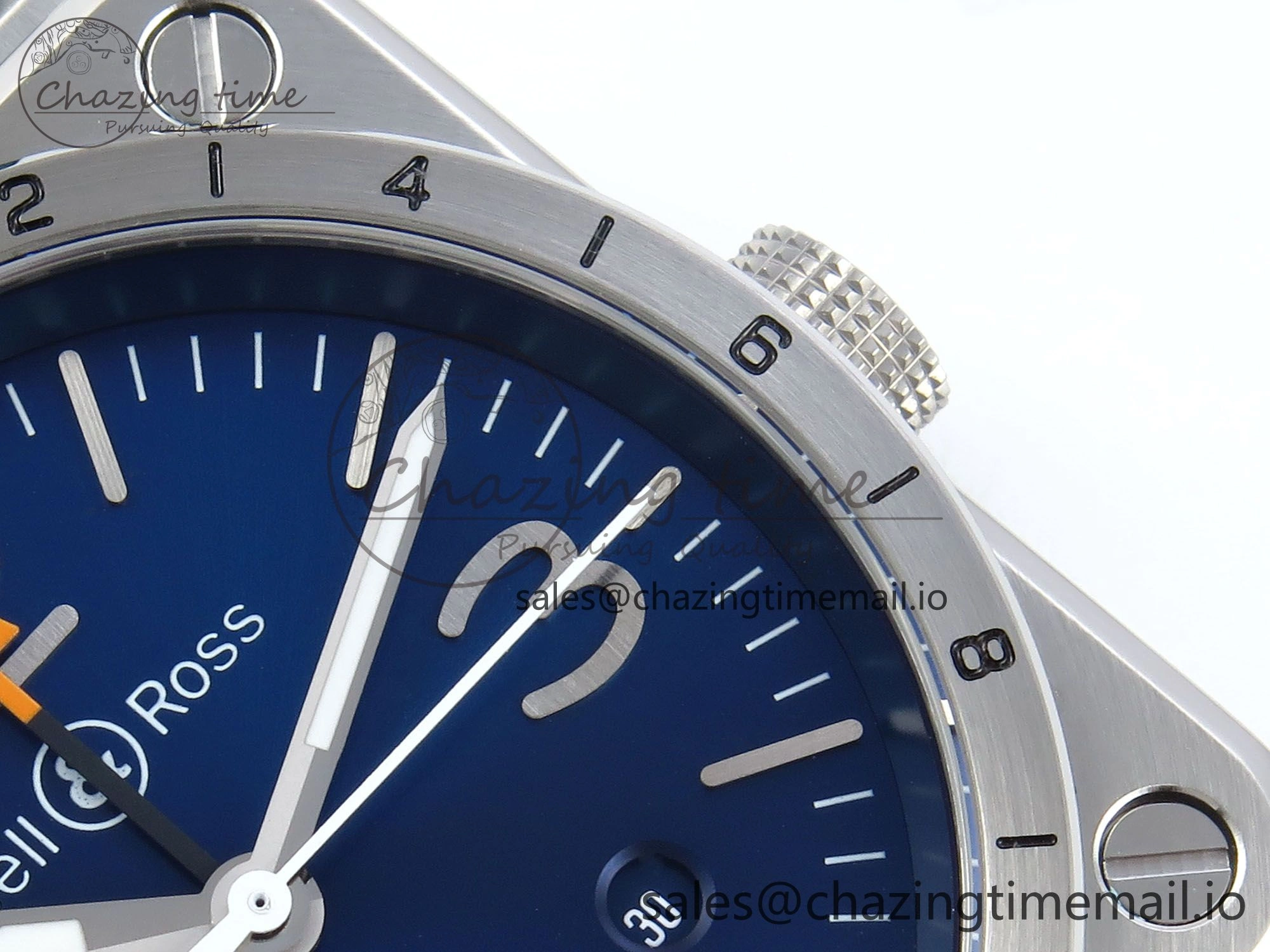 BR03-93 GMT BRF 1:1 Best Edition Blue Dial on Blue Leather Strap A Durable 5161
