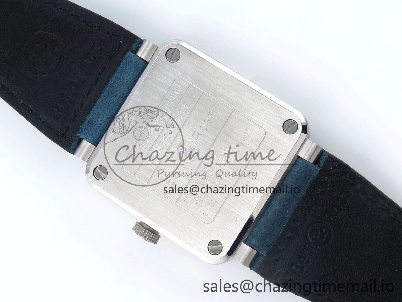 BR03-93 GMT BRF 1:1 Best Edition Blue Dial on Blue Leather Strap A Durable 5161