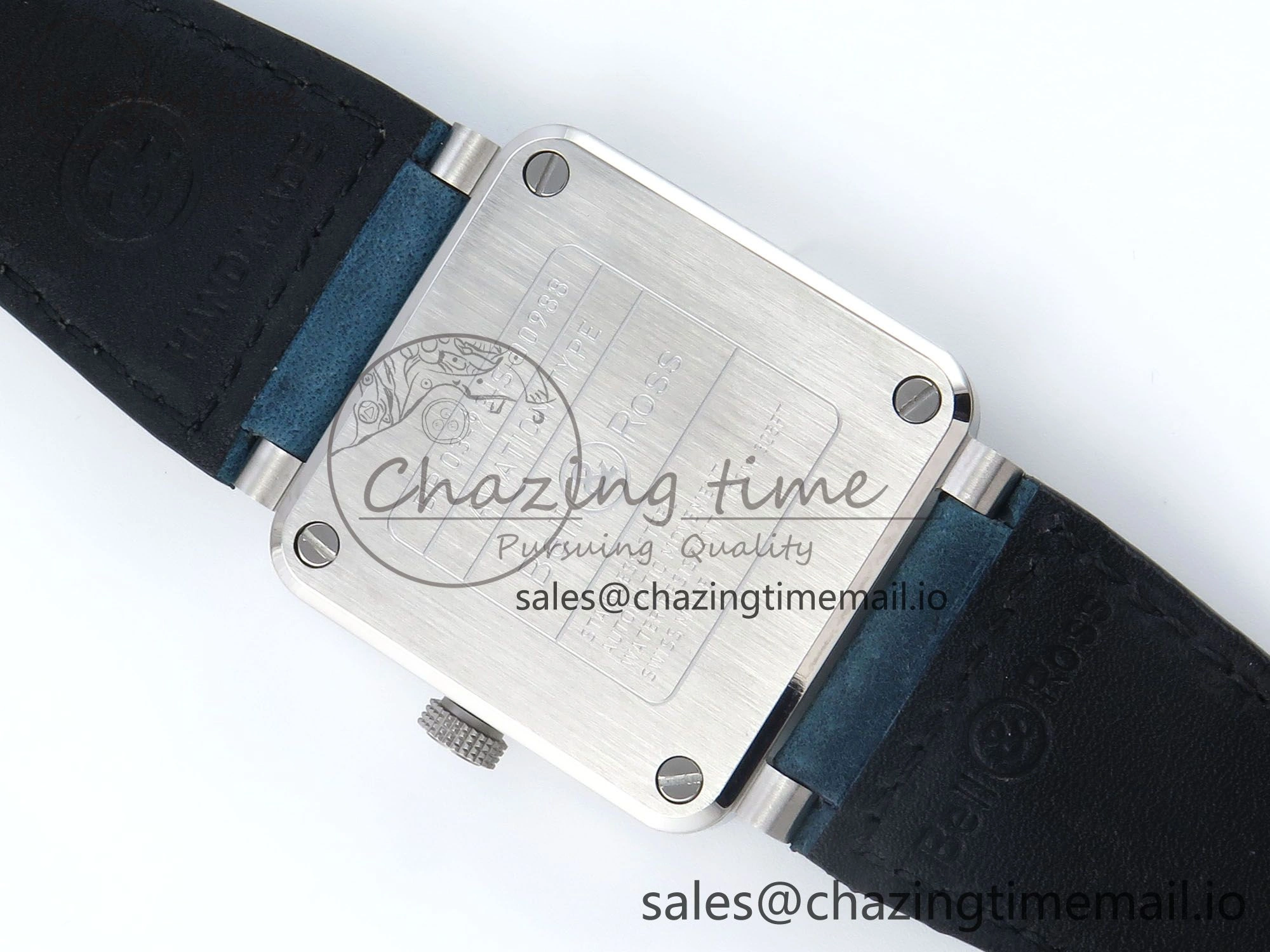 BR03-93 GMT BRF 1:1 Best Edition Blue Dial on Blue Leather Strap A Durable 5161