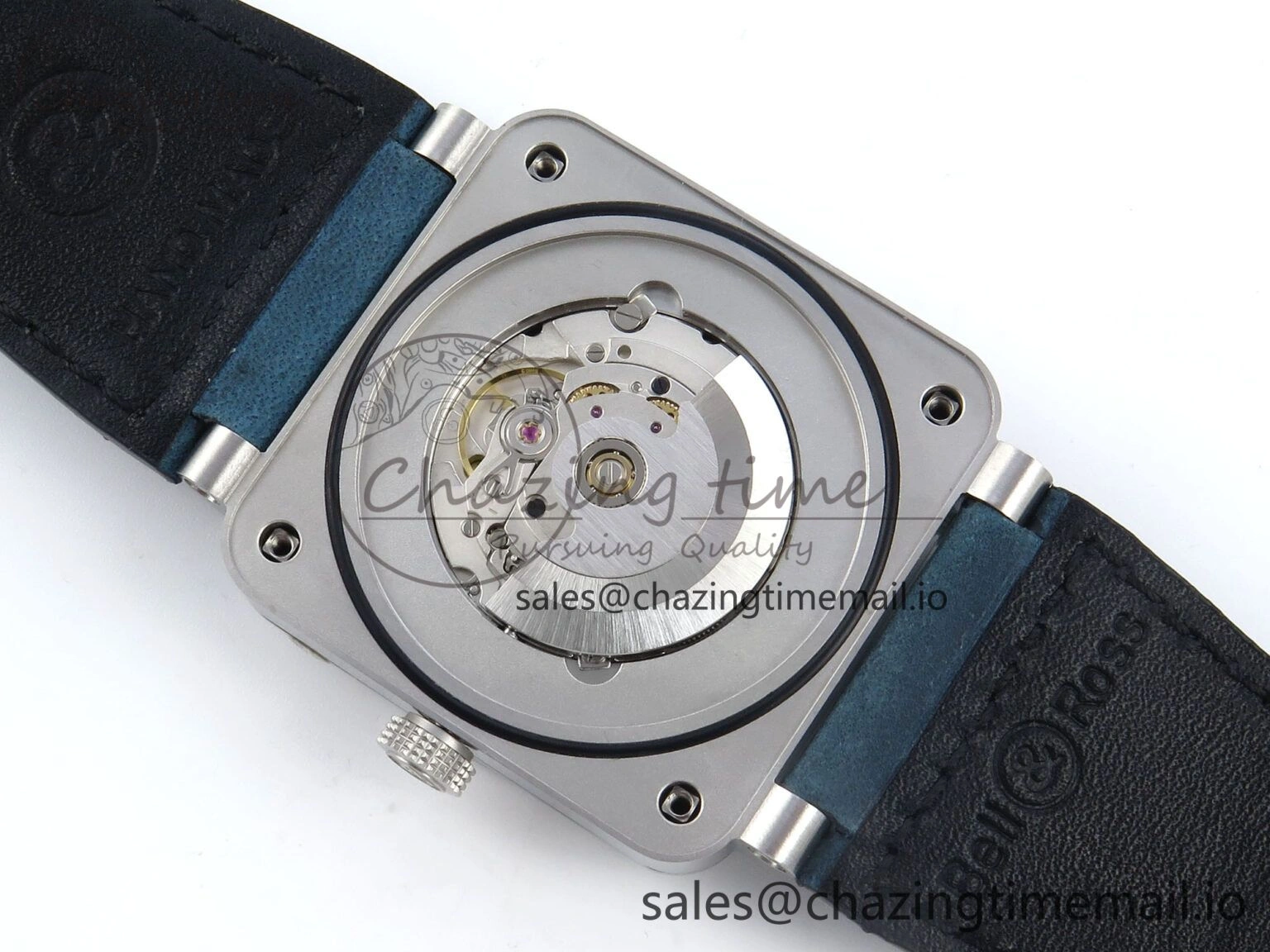 BR03-93 GMT BRF 1:1 Best Edition Blue Dial on Blue Leather Strap A Durable 5161