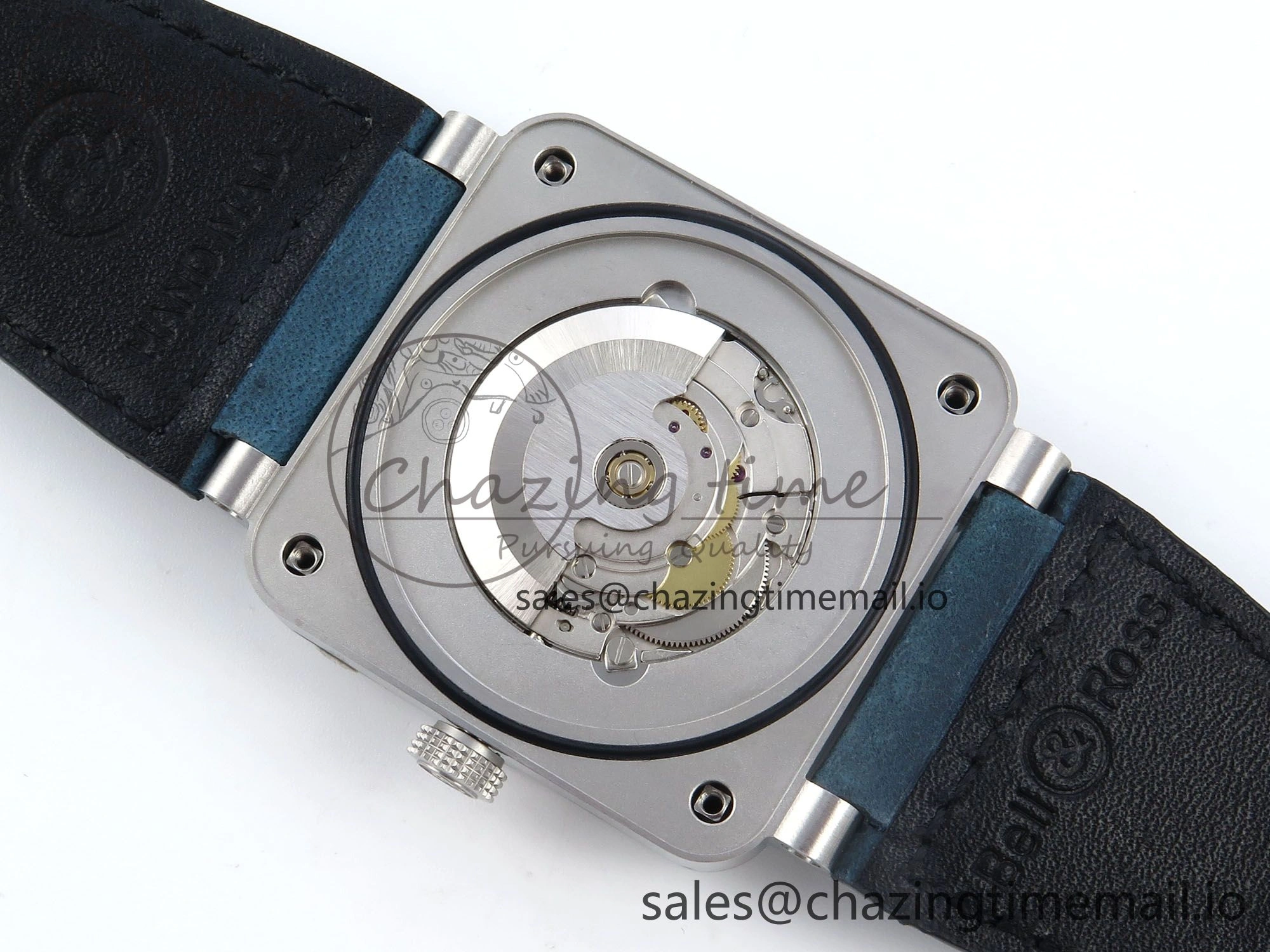 BR03-93 GMT BRF 1:1 Best Edition Blue Dial on Blue Leather Strap A Durable 5161