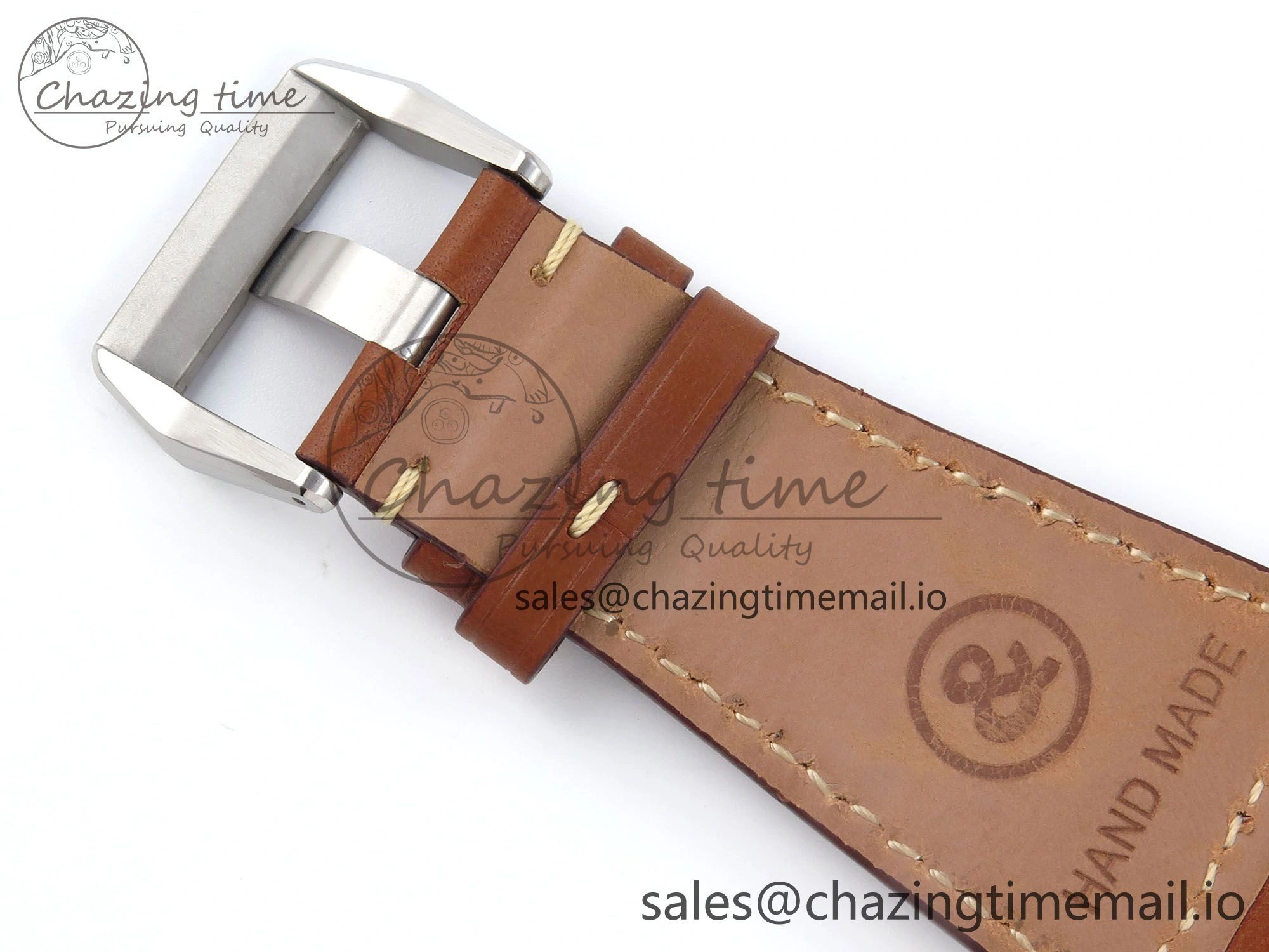 Affordable BR03-93 GMT BRF 1:1 Best Edition White Dial on Brown Leather Strap A 5160