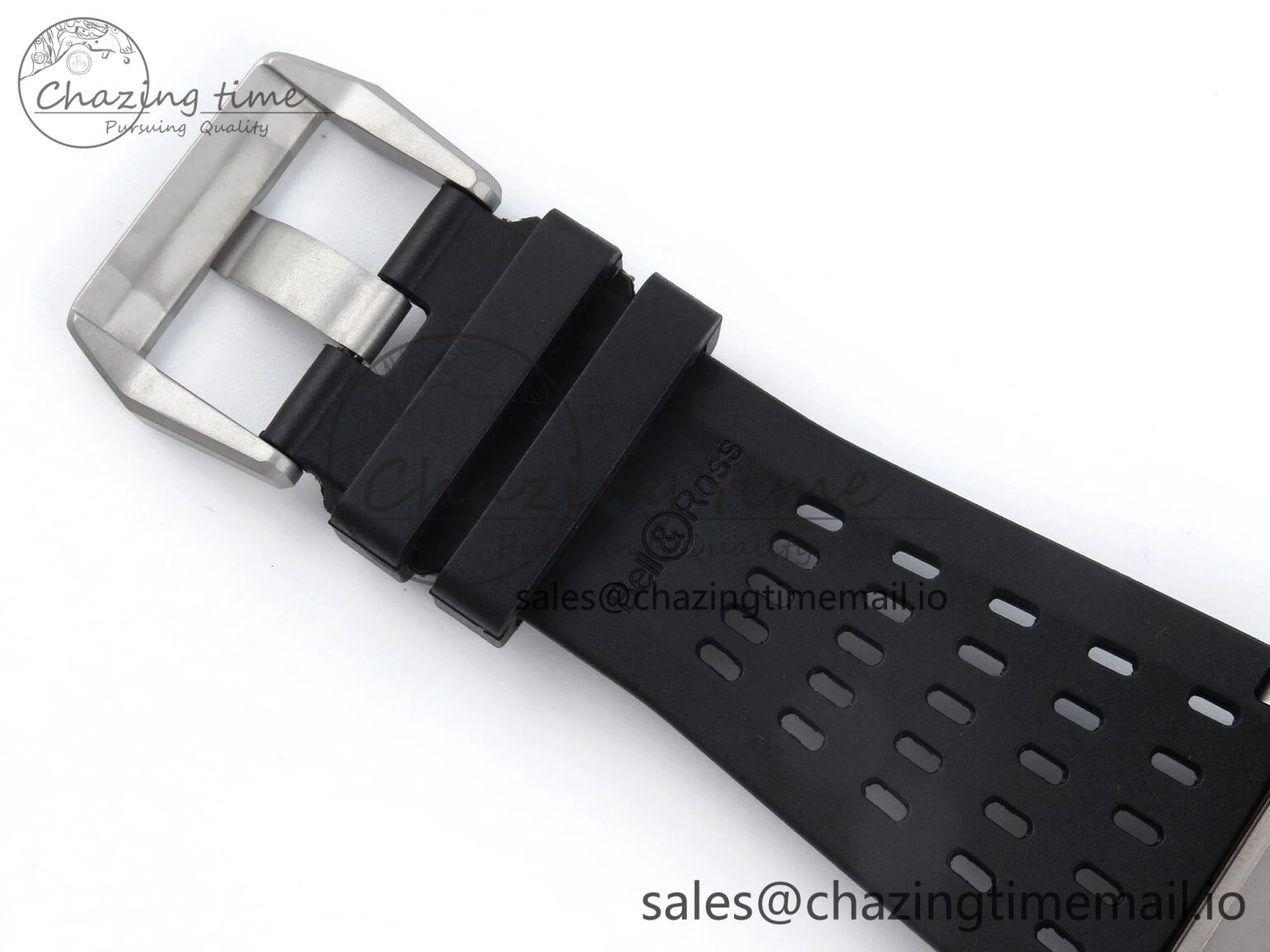 QuickDry BR03-94 Instruments BRF 1:1 Best Edition Black Carbon Dial on Black Hollow Rubber Strap A 5159