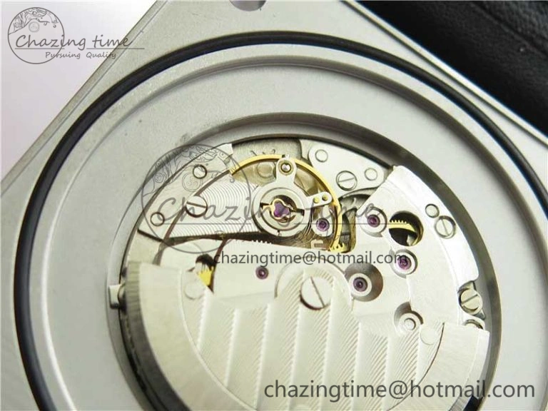 WaterResistant BR03-97 Automatic Power Reserve SS Black Dial on Black Leather Strap A23J (Free Nylon) 5171