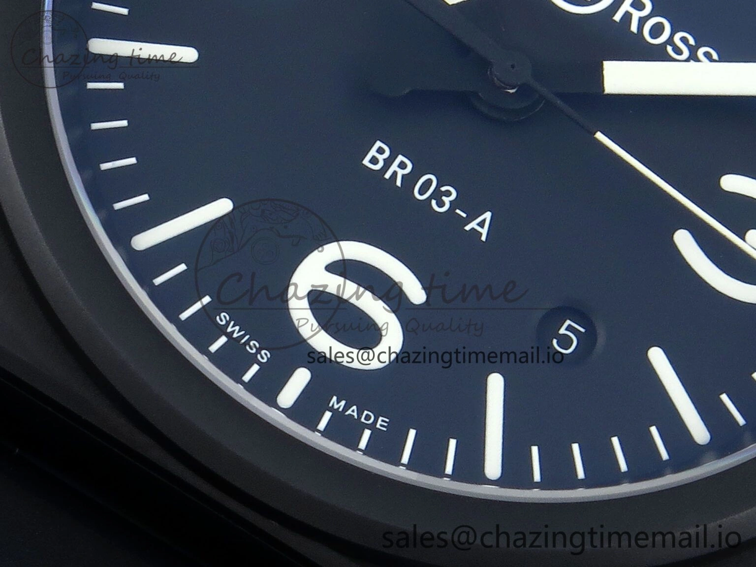 BR03-A 42MM M+F 1:1 Best Edition Black Dial on Black Rubber Strap A Refined 5155