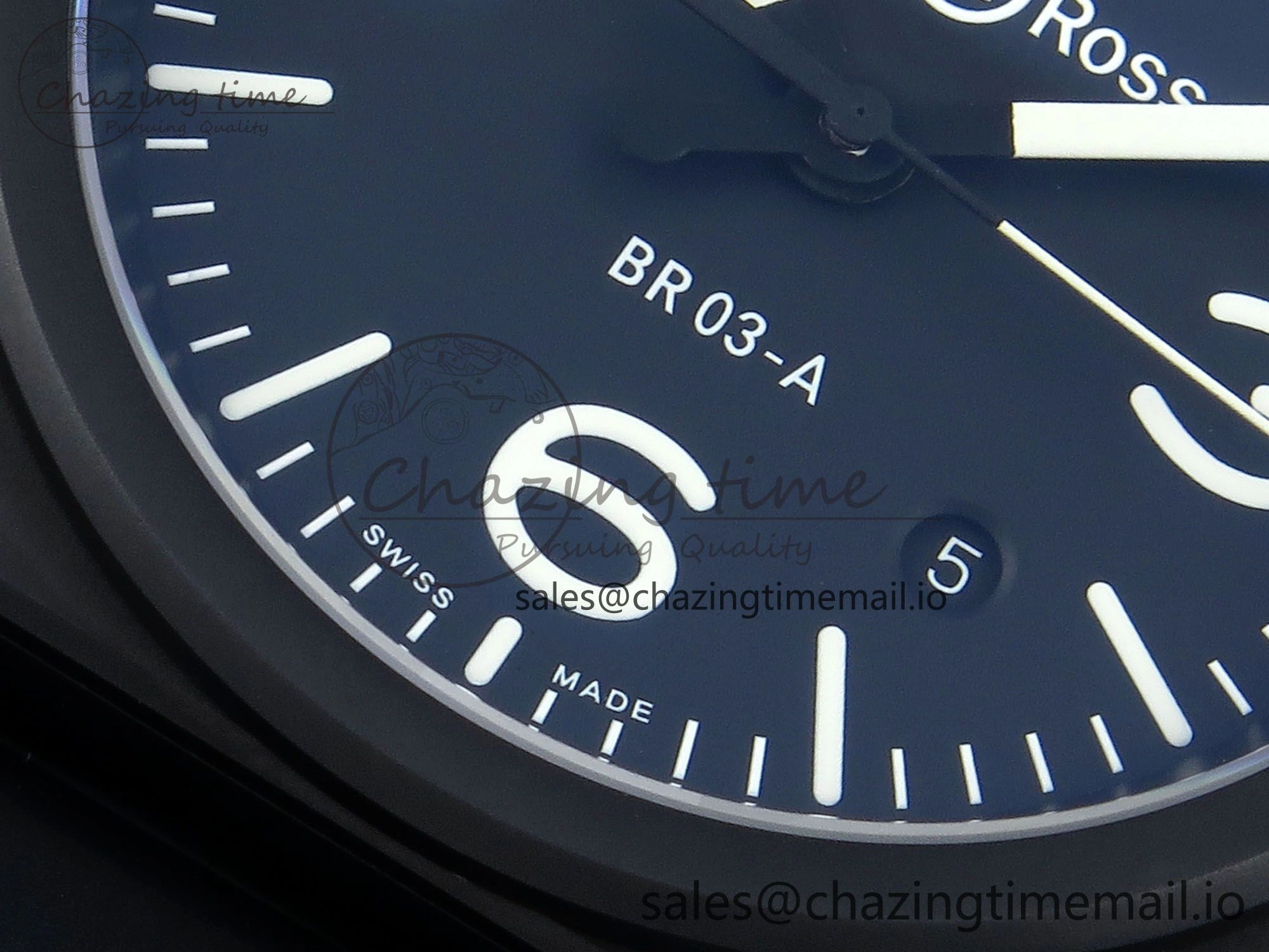 BR03-A 42MM M+F 1:1 Best Edition Black Dial on Black Rubber Strap A Refined 5155