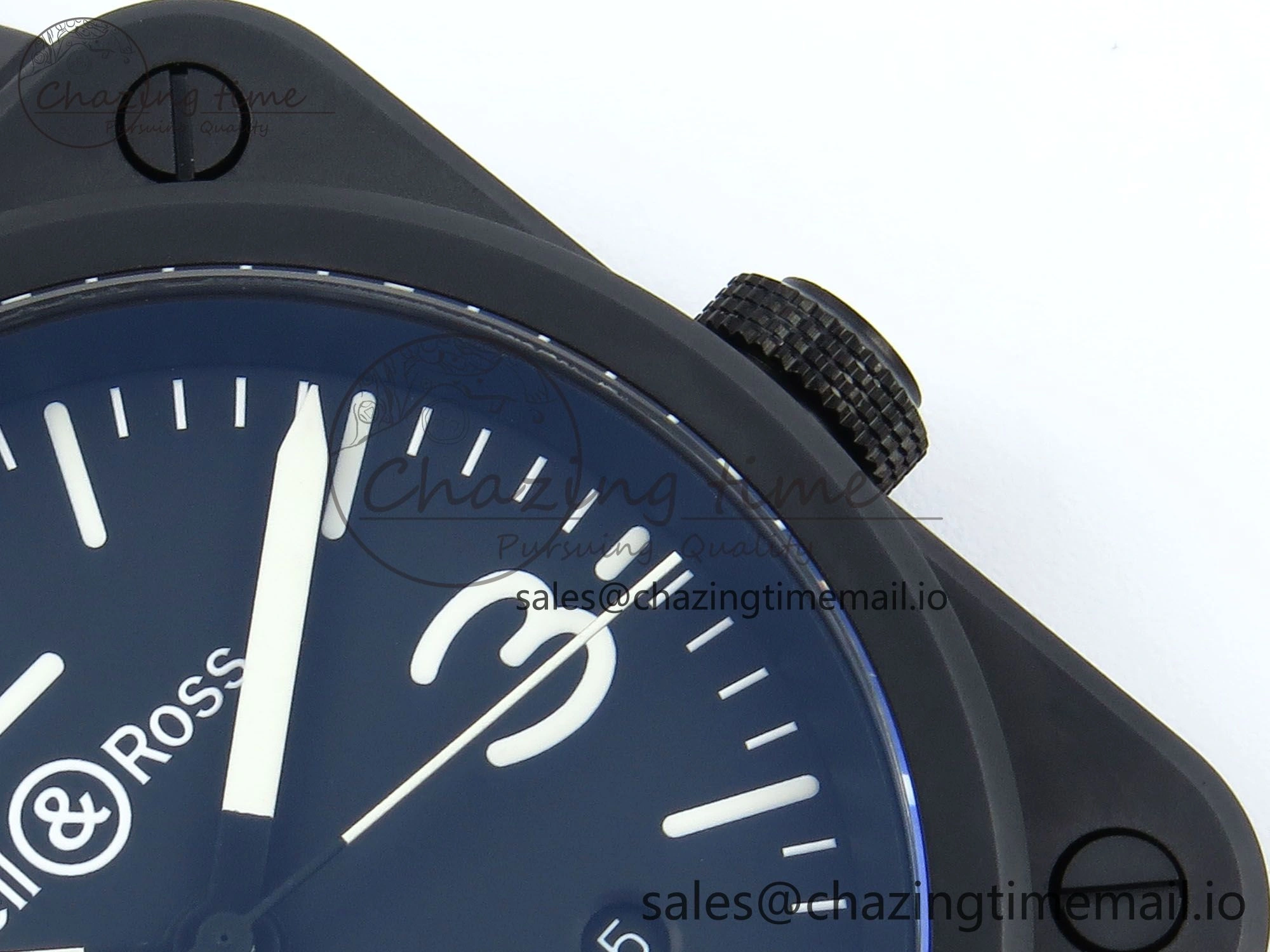 BR03-A 42MM M+F 1:1 Best Edition Black Dial on Black Rubber Strap A Refined 5155