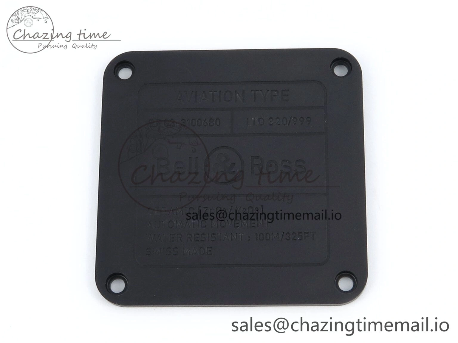 BR03-A 42MM M+F 1:1 Best Edition Black Dial on Black Rubber Strap A Refined 5155