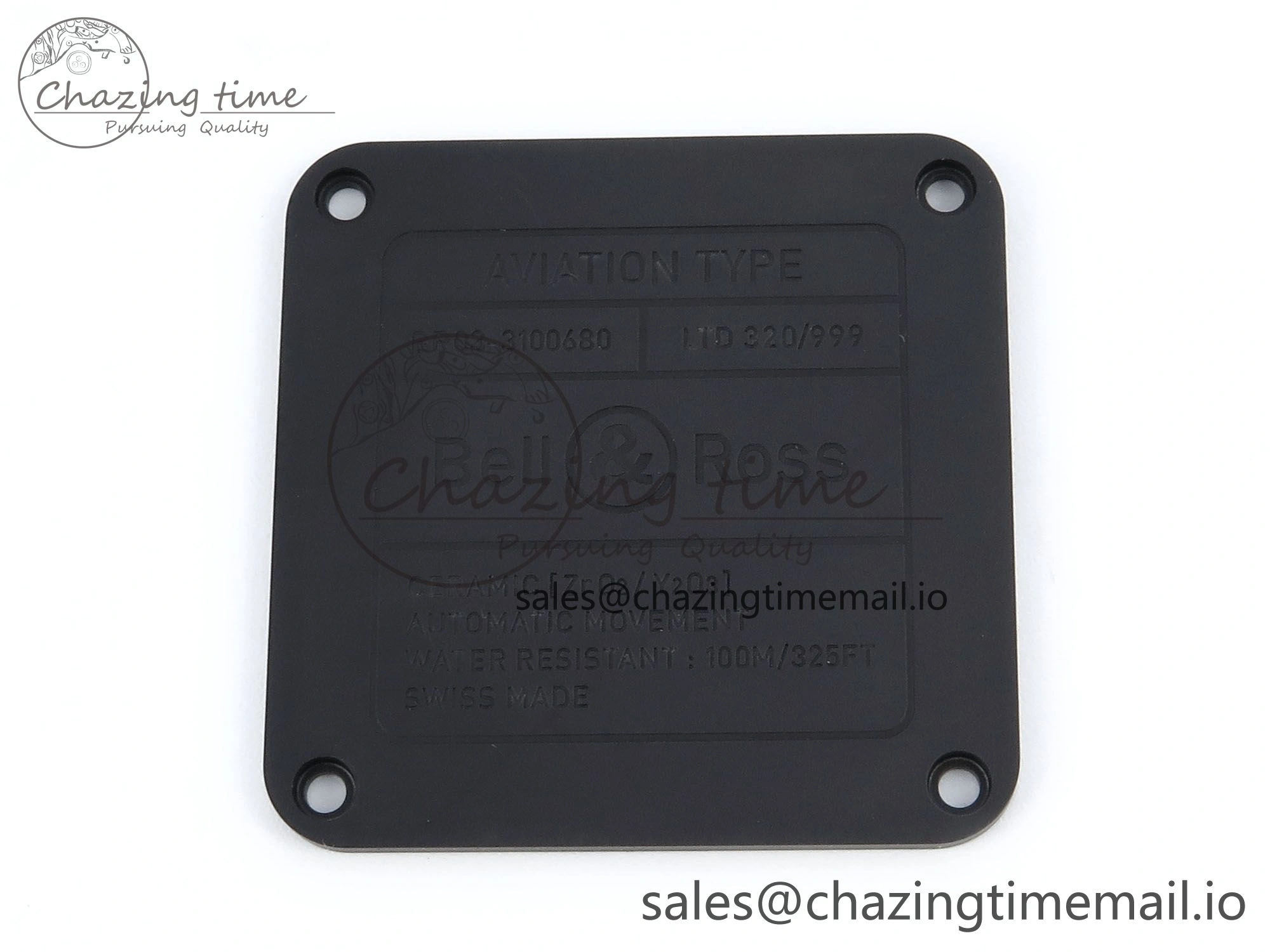 BR03-A 42MM M+F 1:1 Best Edition Black Dial on Black Rubber Strap A Refined 5155