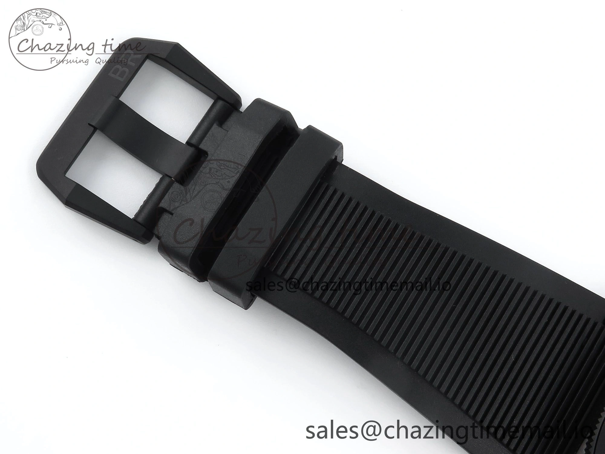 Youthful BR03 Diver BRF 1:1 Best Edition Pale Blue Dial on Black Rubber Strap A 5165