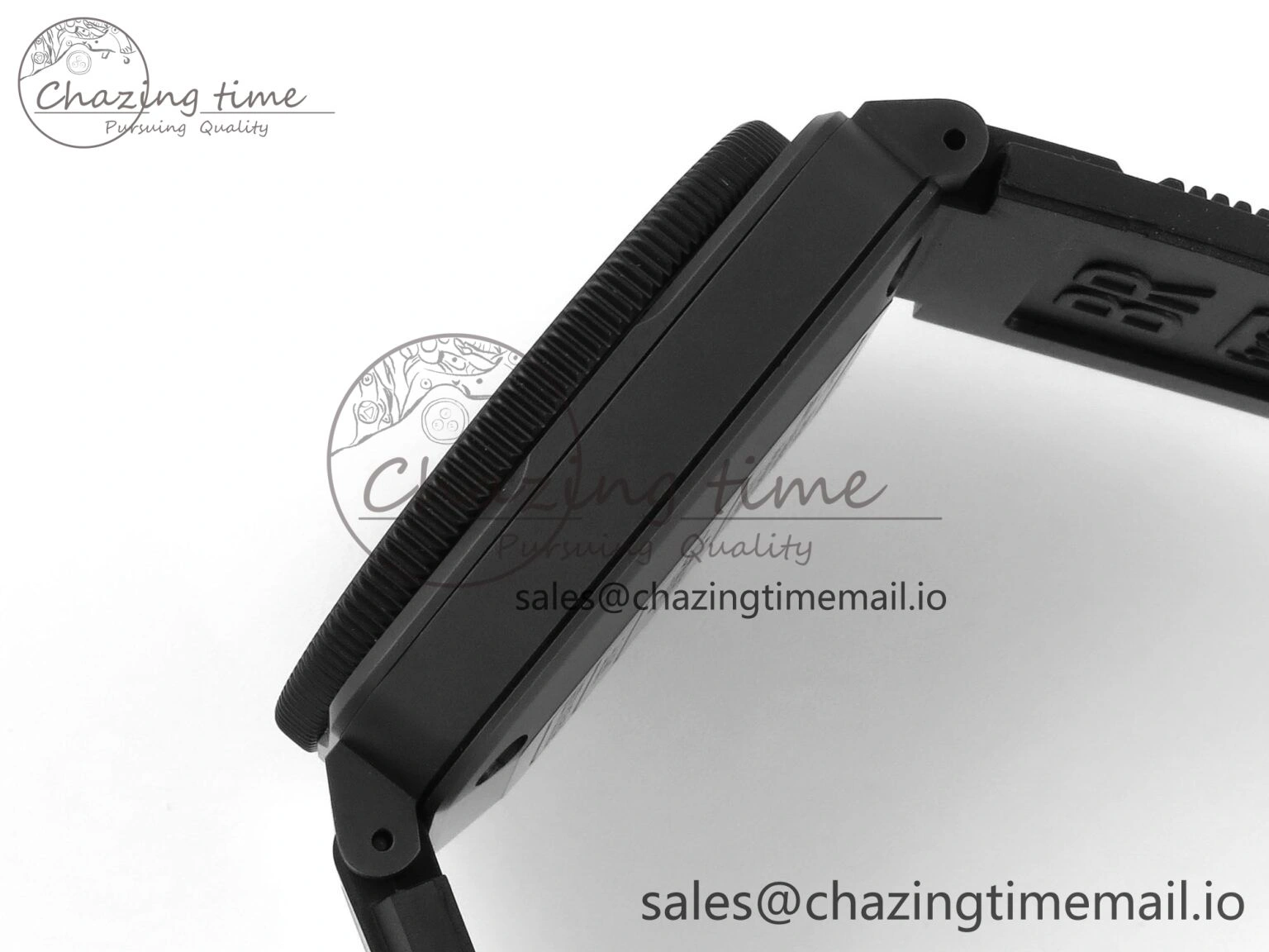 BR03 Full Lume M+F 1:1 Best Edition Blue Dial on Black Rubber Strap A TechFriendly 5151