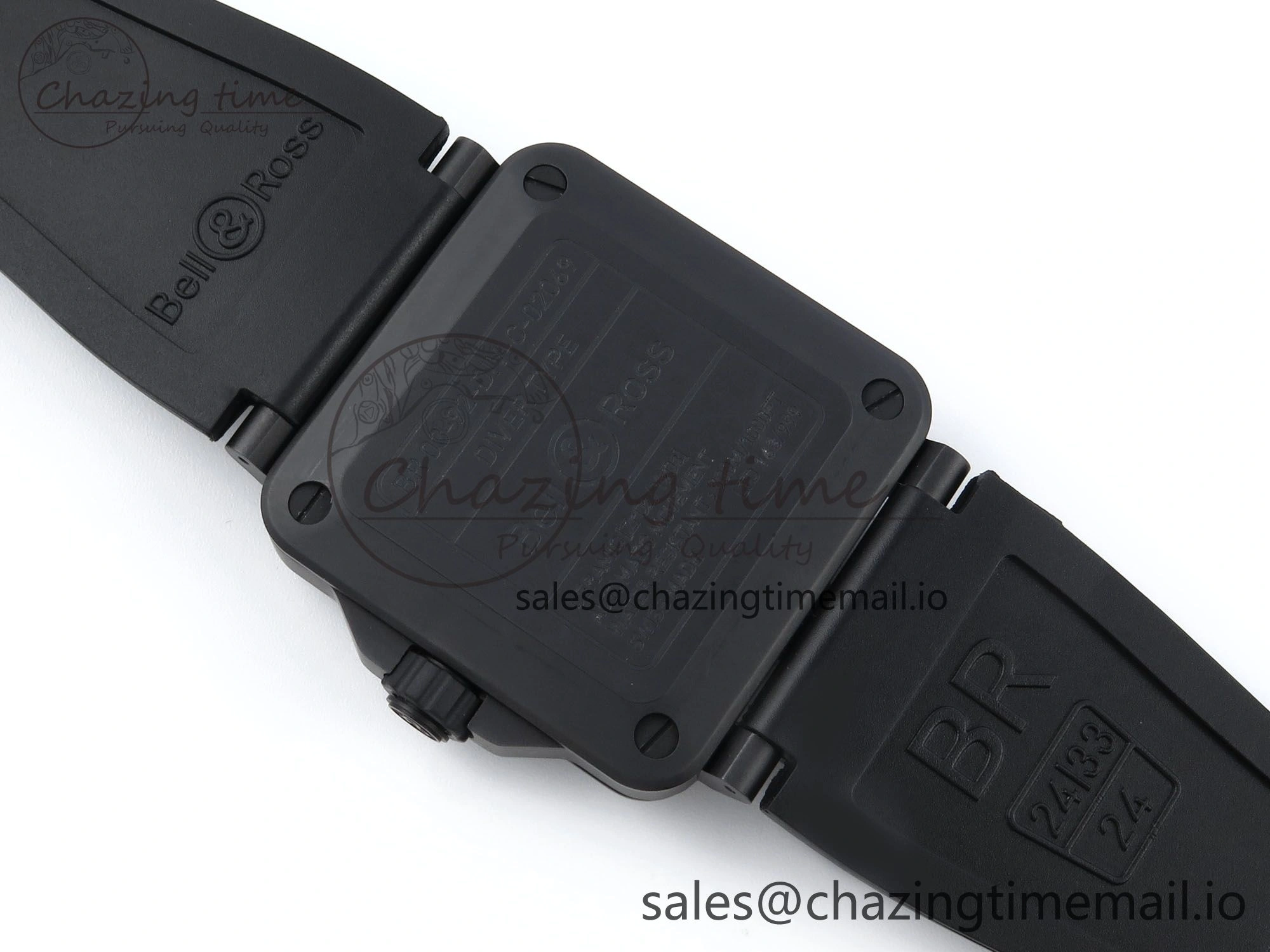BR03 Full Lume M+F 1:1 Best Edition Blue Dial on Black Rubber Strap A TechFriendly 5151