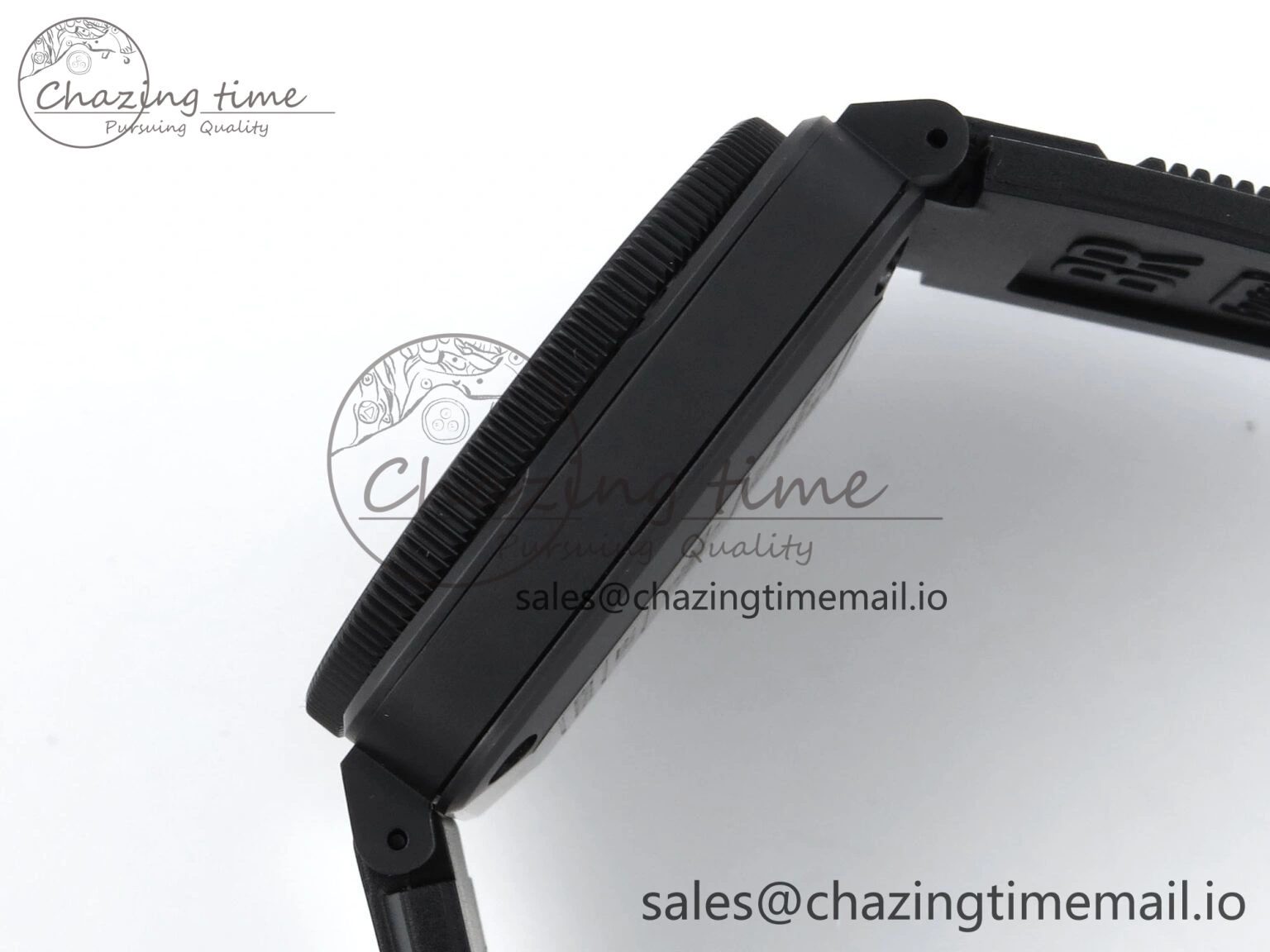 BR03 Full Lume M+F 1:1 Best Edition Green Dial on Black Rubber Strap A SoftTouch 5149