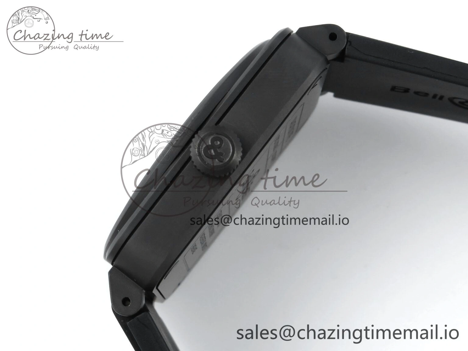 BR03 GyroCompass M+F 1:1 Best Edition Black Dial on Black Rubber Strap A Efficient 5152