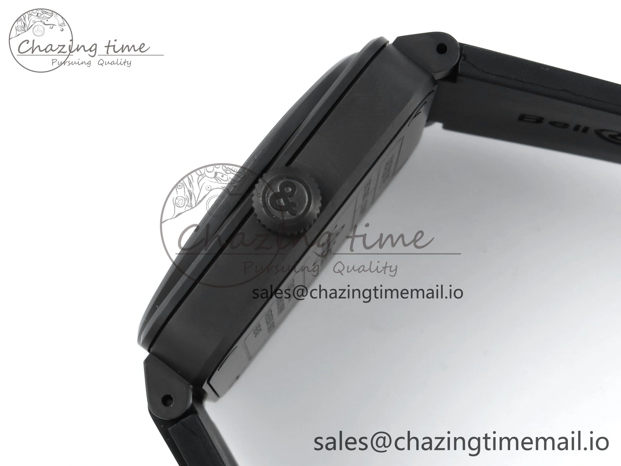 BR03 GyroCompass M+F 1:1 Best Edition Black Dial on Black Rubber Strap A Efficient 5152