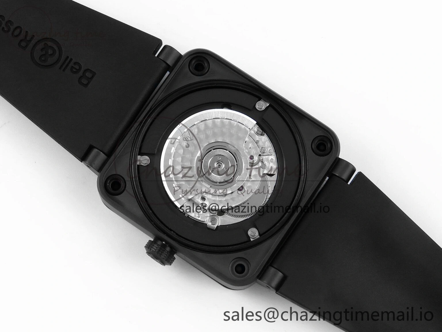 BR03 GyroCompass M+F 1:1 Best Edition Black Dial on Black Rubber Strap A Efficient 5152