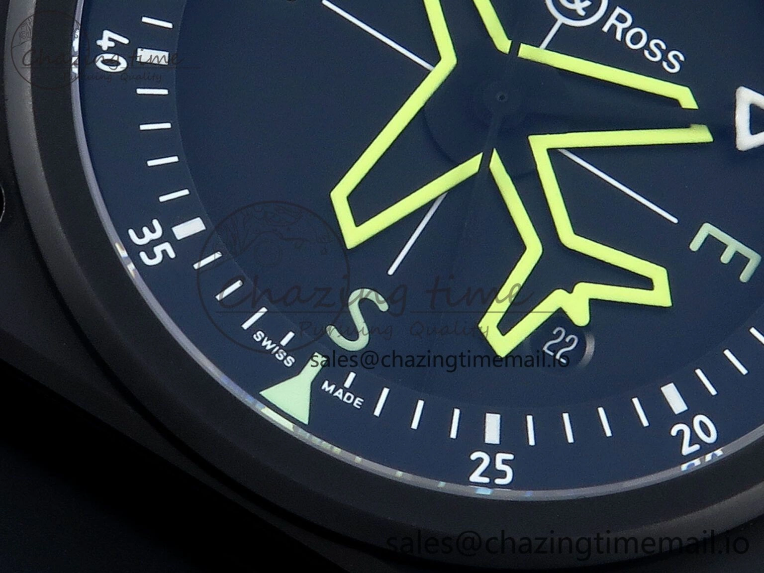 BR03 GyroCompass M+F 1:1 Best Edition Black Dial on Black Rubber Strap A Efficient 5152