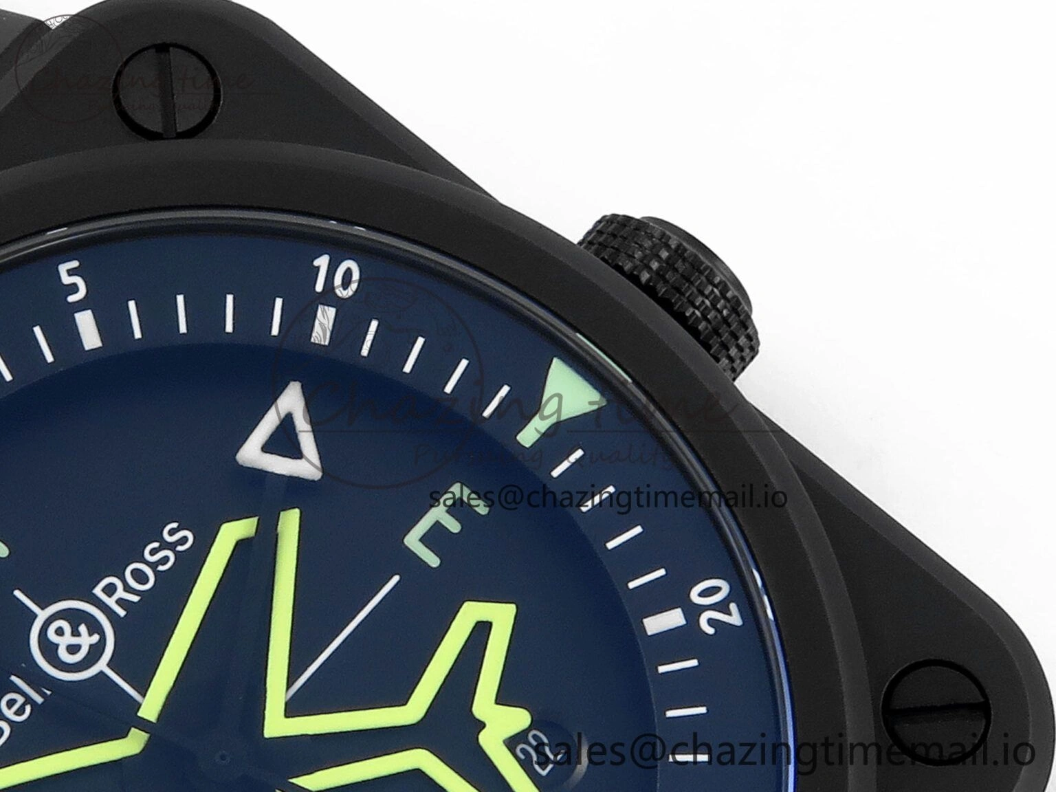 BR03 GyroCompass M+F 1:1 Best Edition Black Dial on Black Rubber Strap A Efficient 5152