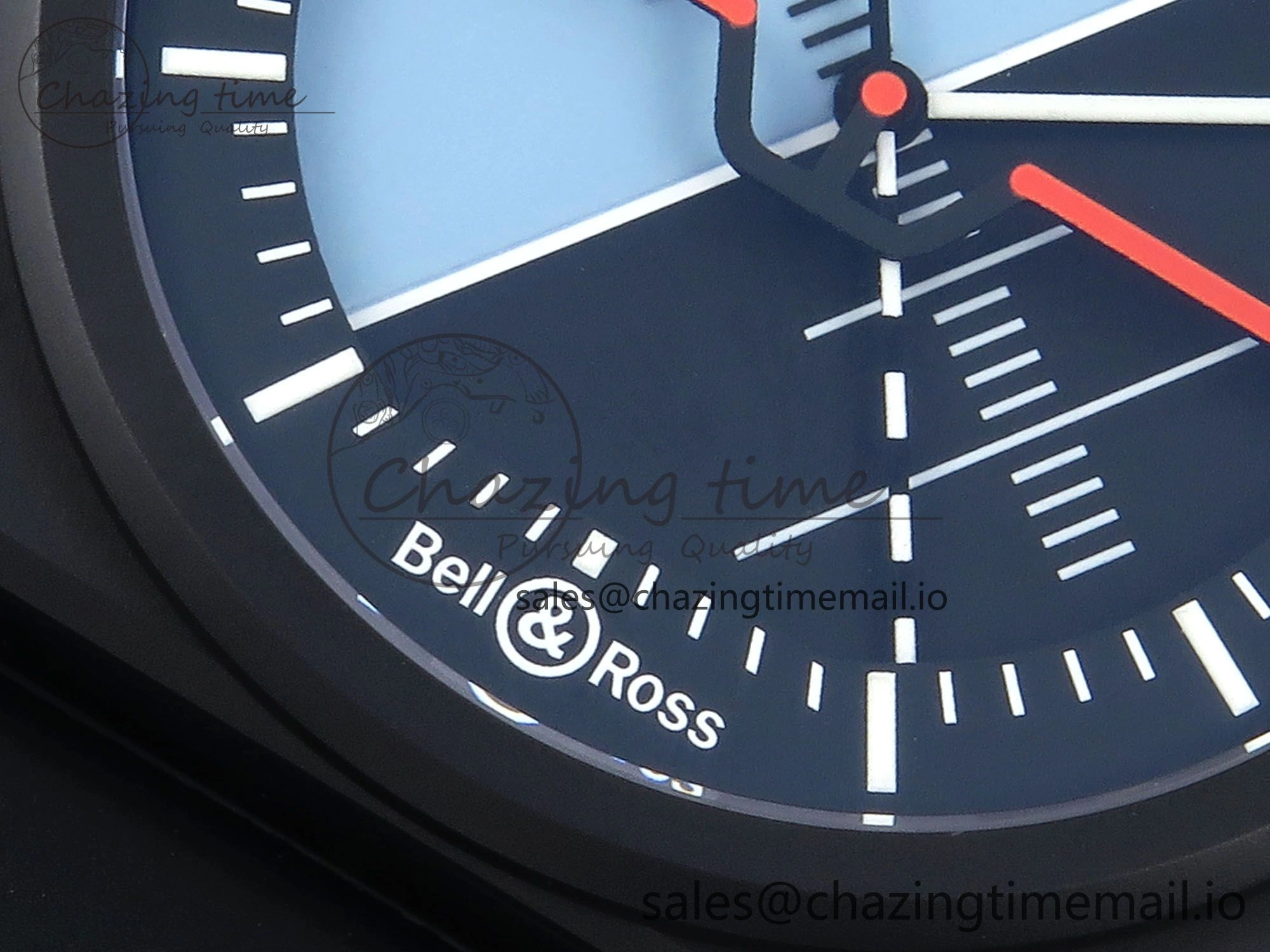 FashionForward BR03 Horizon M+F 1:1 Best Edition Black Blue Dial on Black Rubber Strap A 5150