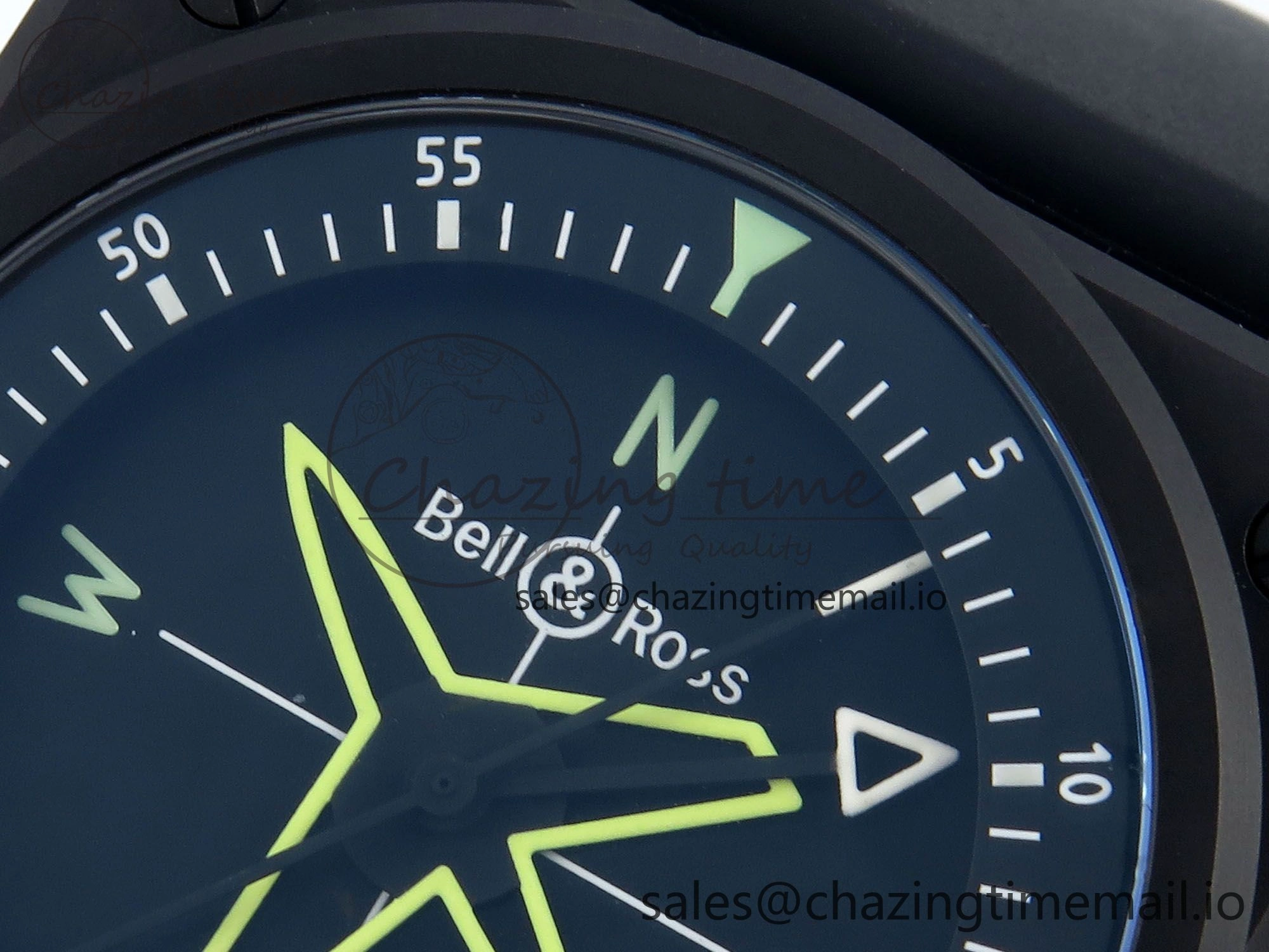 Refined BR03A Instruments BRF 1:1 Best Edition Black Dial on Black Rubber Strap A 5154