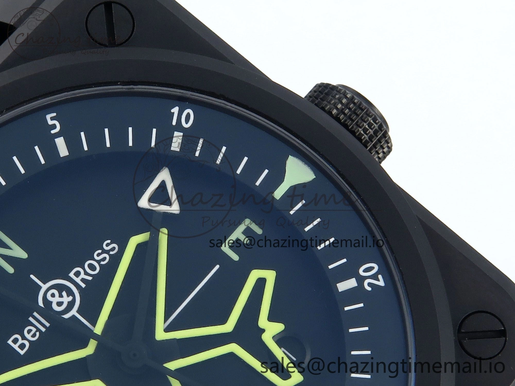 Refined BR03A Instruments BRF 1:1 Best Edition Black Dial on Black Rubber Strap A 5154