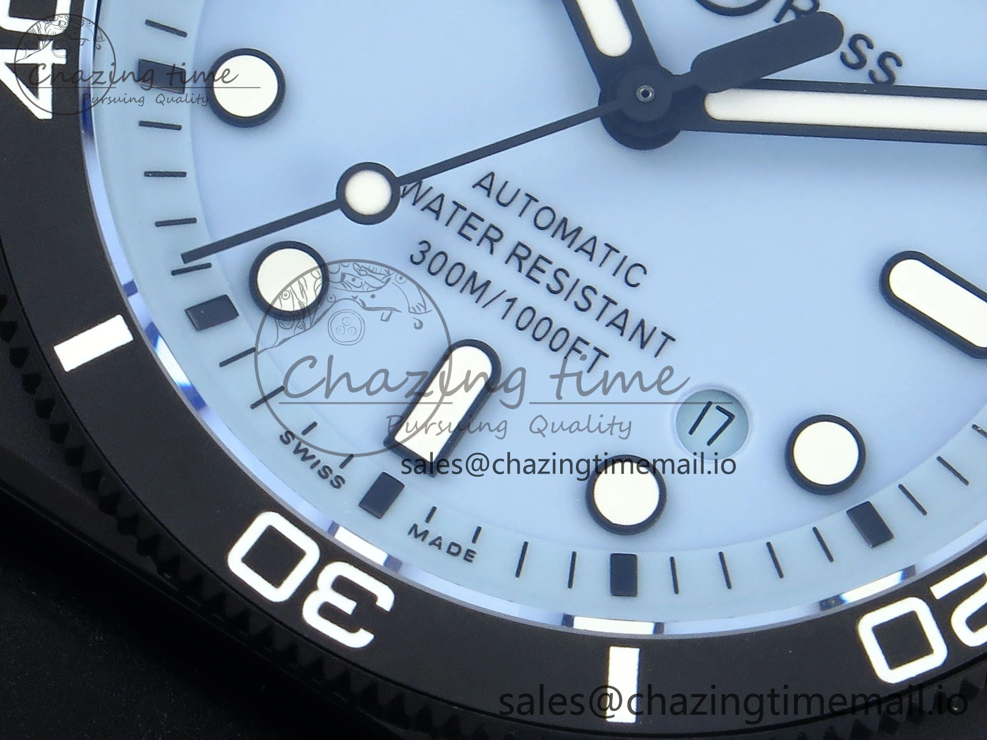 AllSeason BR03A Instruments BRF 1:1 Best Edition Blue Dial on Black Rubber Strap A 5157