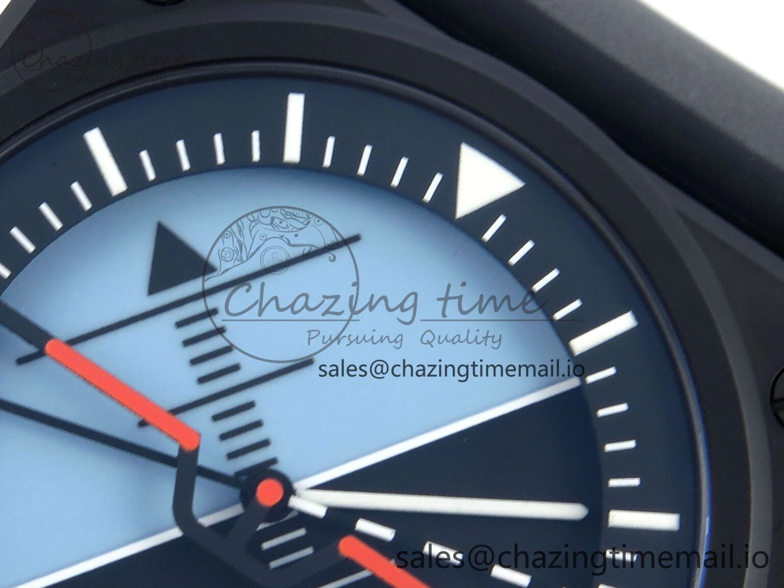 BR03A Instruments BRF 1:1 Best Edition Blue Black Dial on Black Rubber Strap A FreshLook 5153