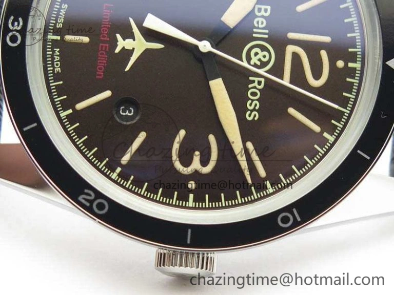 BR123 Vintage 50 Years SS Brown Dial On Black Rubber Strap MIYOTA Attractive 5213