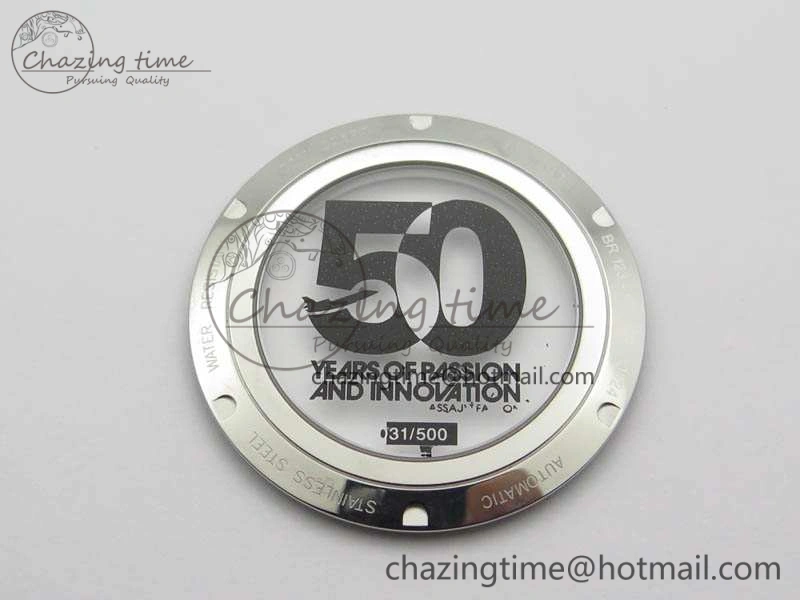 BR123 Vintage 50 Years SS Brown Dial On Black Rubber Strap MIYOTA Attractive 5213