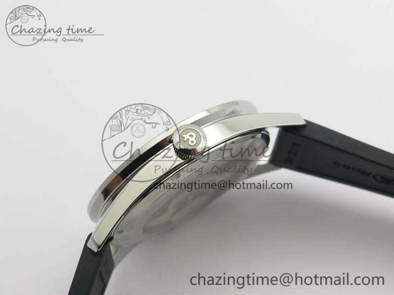 BR123 Vintage SS Brown Dial On Black Rubber Strap MIYOTA FastDry 5215